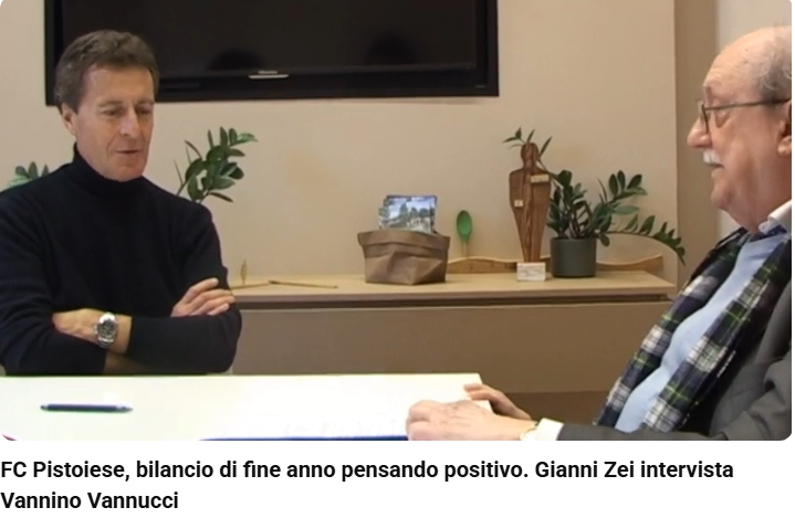 Pistoiese : bilancio di fine anno pensando positivo. Intervista con lo sponsor storico  Vannino Vannucci